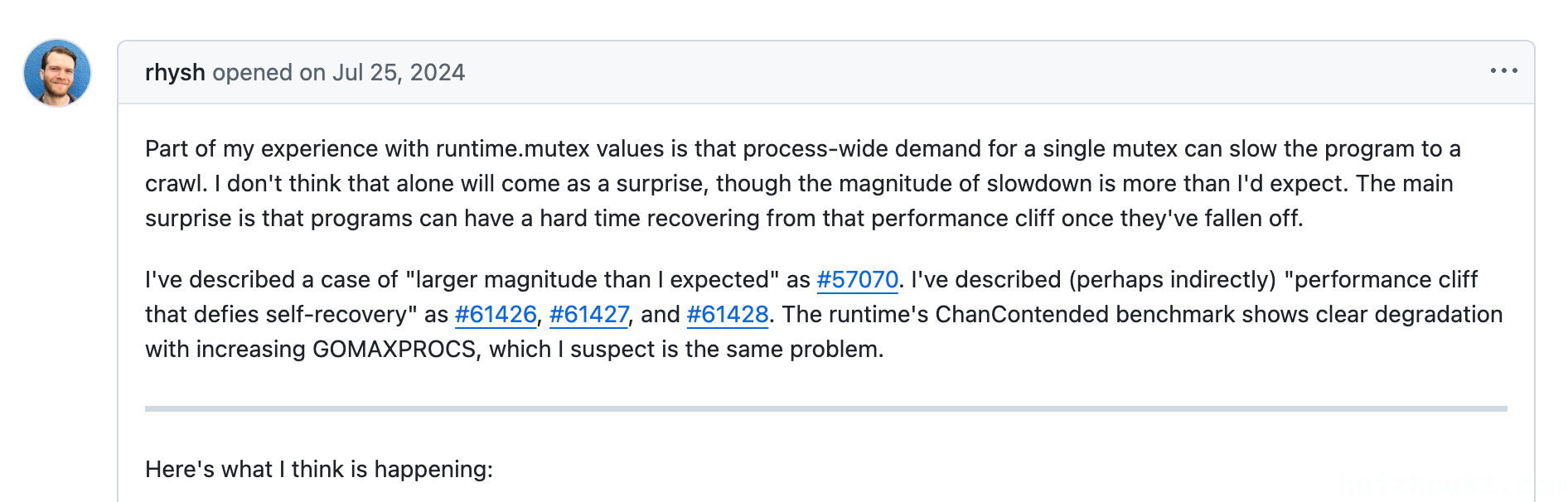 source https://github.com/golang/go/issues/68578 