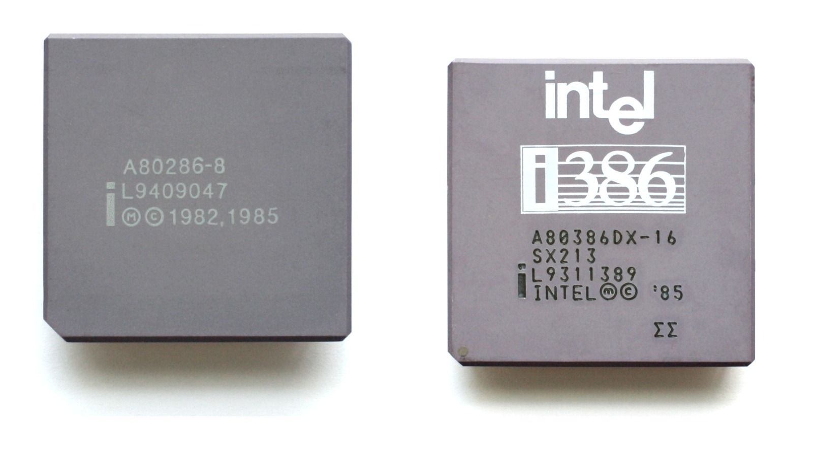 Intel 80286 vs 80386 Hardware Comparison