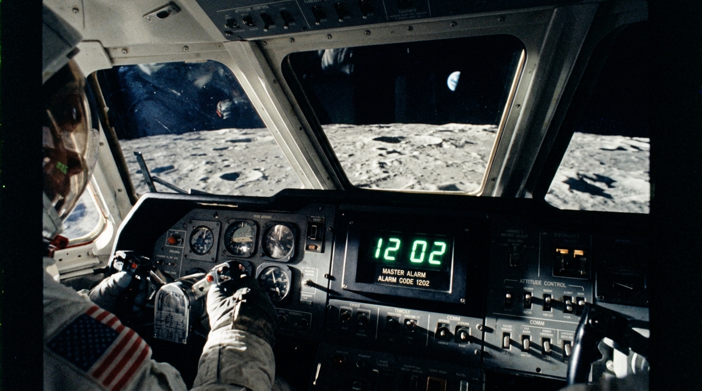 The 1202 Alarm — How 64 Kilobytes and an Asynchronous Loop Saved Apollo 11