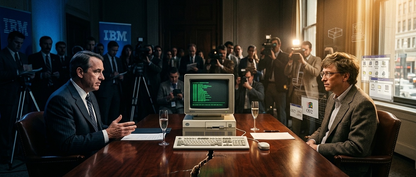 一场各怀鬼胎的技术联姻：微软如何借 IBM 的钱与品牌，暗中孵化出 Windows 杀死 OS/2